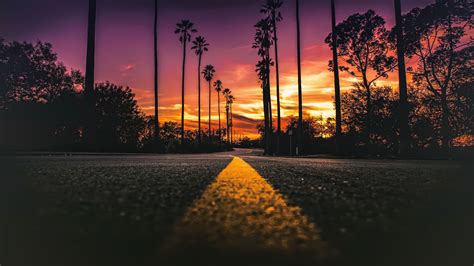 Los Angeles Sunset Wallpapers 4k Hd Los Angeles Sunset Backgrounds