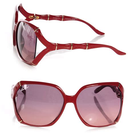 Gucci Gradient Bamboo Sunglasses Gg 3508 S Red 68351