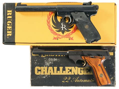 Two Semi Automatic Sporting Pistols W Boxes Rock Island Auction