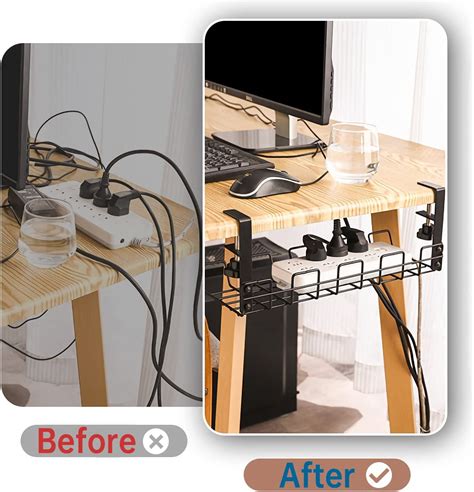 Buy Under Desk Cable Management Tray No Drill Under Desk Cable