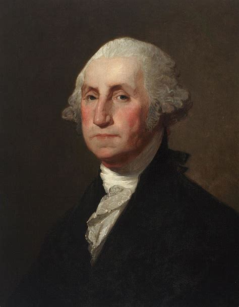 George Washington Poster Canvas Print Wooden Hanging Scroll Frame