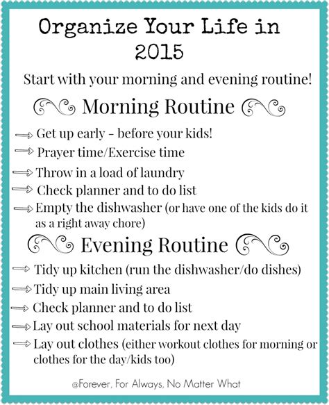 Morning And Evening Routine A Free Printable Evening Routine