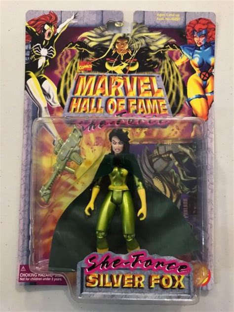 Marvel Hall Of Fame She Force Silver Fox Action Figure Toy Biz New