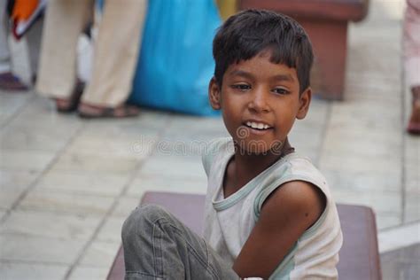 Poor Indian Boy Outdoor Image Amritsar Editorial Stock Photo Image Of