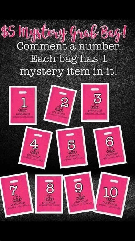Choose A Number On A Bag For 5 And Your Mystery Bag Will Be On Its Way