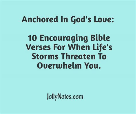 Anchored In Gods Love 10 Encouraging Bible Verses For When Lifes