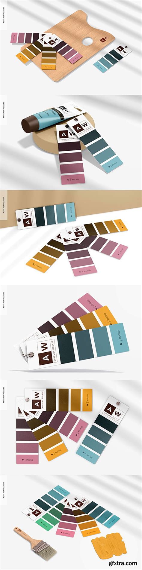 Color Palette Cards Mockup GFxtra