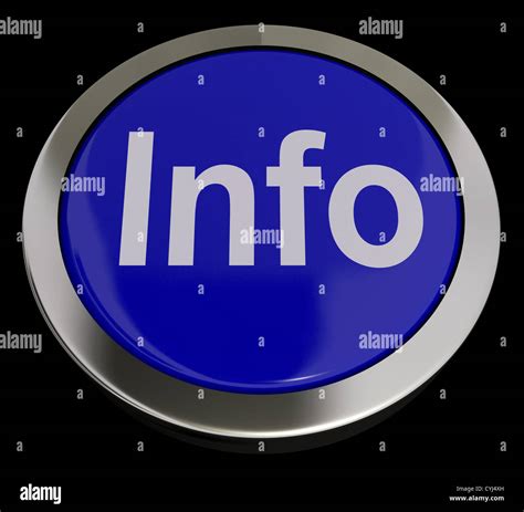 Info Button In Blue Showing Information Or Support Stock Photo Alamy
