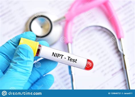 Blood Sample For Nipt Or Non Invasive Prenatal Testing Stock Image