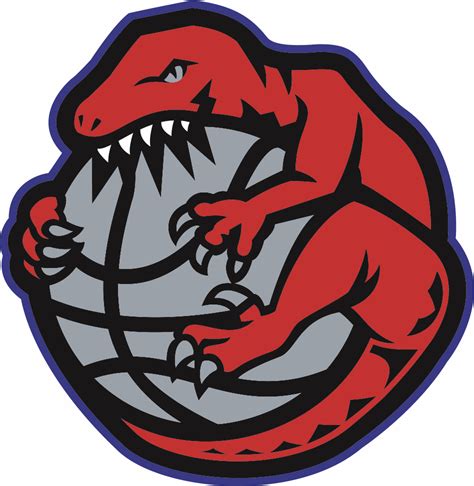 Toronto Raptors Alternate Logo 1996 A Raptor Wrapped Around And