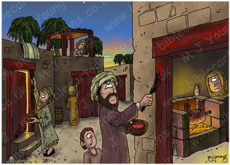 Exodus 12 The Ten Plagues Of Egypt The First Passover Bible Cartoons
