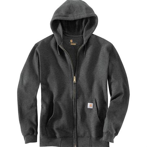 Carhartt Midweight Full Zip Hooded Sweatshirt Mens Clothing