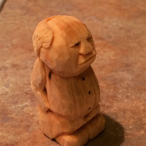 Carving A Grumpy Man From Wood Simple Wood Carving Wood Carving