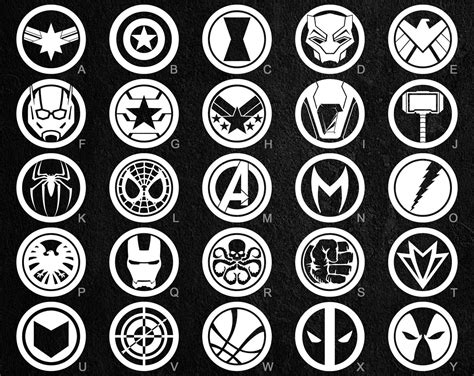 Marvel Avengers Vinyl Decals 26 To Choose From Stickers Etsy Marvel