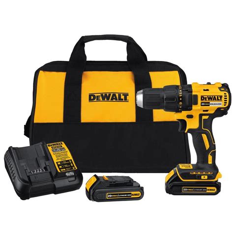 Dewalt 20v Max Lithium Ion Cordless Brushless Compact 12 Inch Drill Driver With 2 Batte