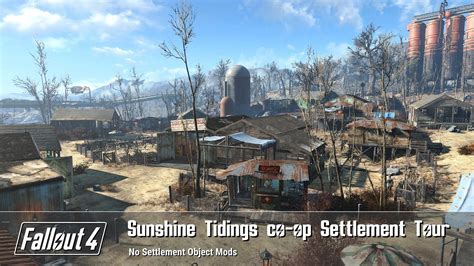 Fallout 4 Sunshine Tidings Co Op Settlement Build Tour Youtube