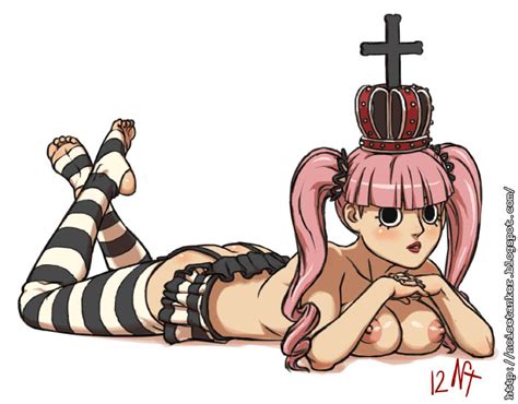 noise tanker perona one piece tagme breasts crown large breasts nipples pink hair