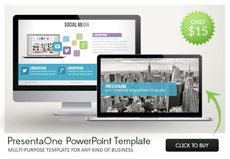 Presentaone Powerpoint Template Graphic Design Resources