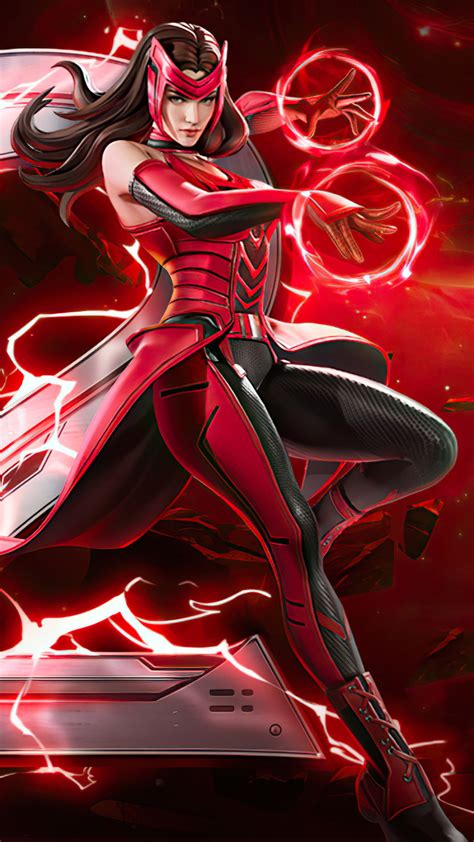 1080x1920 Scarlet Witch Marvel Super War Iphone 7 6s 6 Plus And Pixel