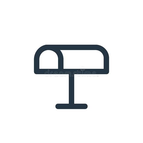 Mailbox Vector Icon Mailbox Editable Stroke Mailbox Linear Symbol For