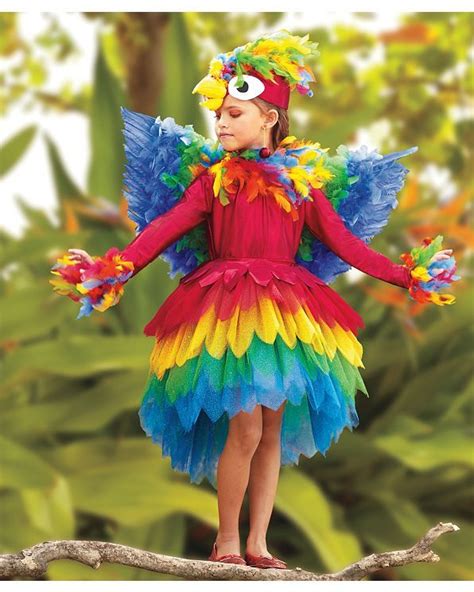 Parrot Costume Set Chasing Fireflies Girl Costumes Halloween Girl