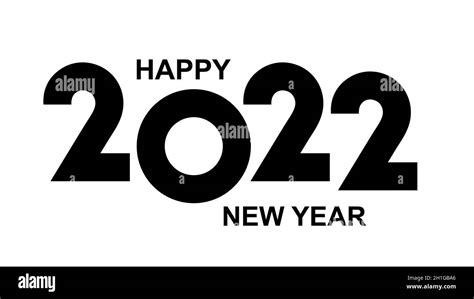 Happy New Year 2022 Text Design Design For Calendar Greeting Cards Or