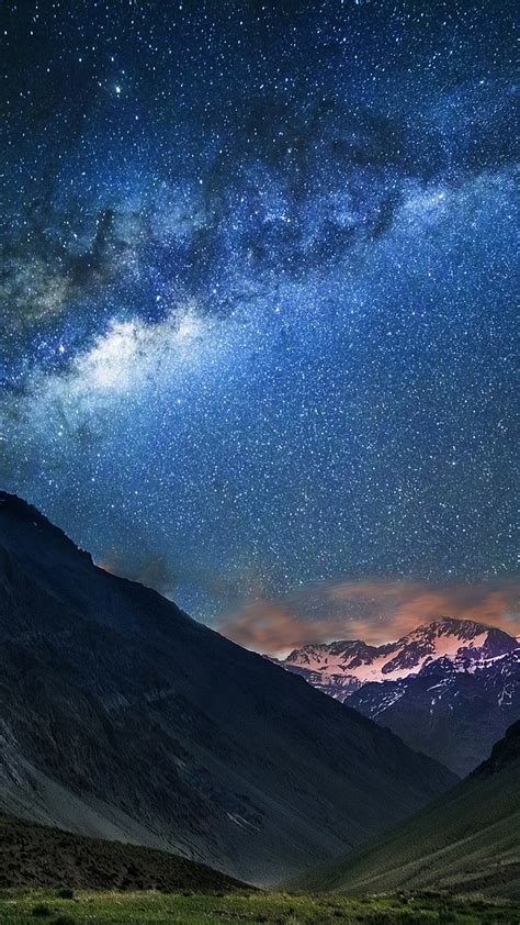 327308 Night Sky Stars Mountain Scenery Milky Way 4k Phone Hd