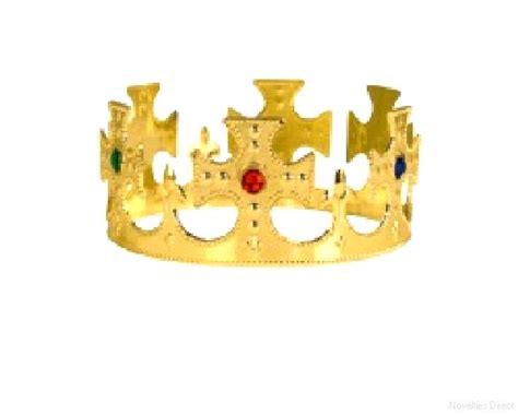 Prom King Plastic Jeweled Kings Crown Gold Novelties Direct