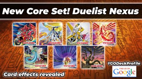 Yu Gi Oh Duelist Nexus Card List And Release Date Rarities