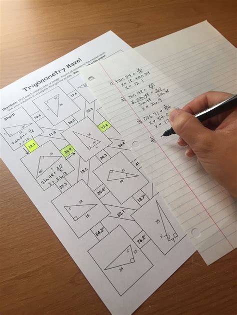 Unit points lines planes and angles. Trigonometry (SOH CAH TOA) Mazes | Trigonometry, Maze and ...