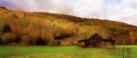 Autumn Barn Photograph By Sherman Perry