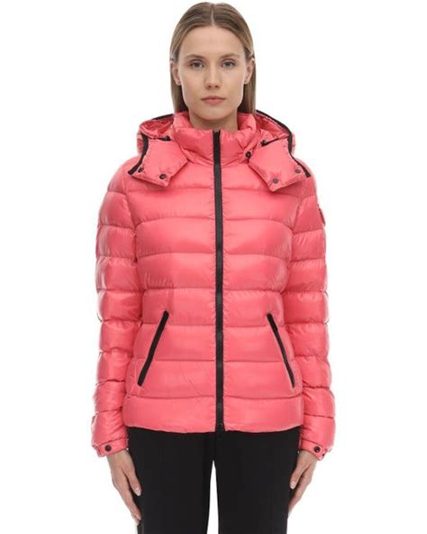 Moncler Synthetic Bady Laqué Nylon Down Jacket In Pink Lyst