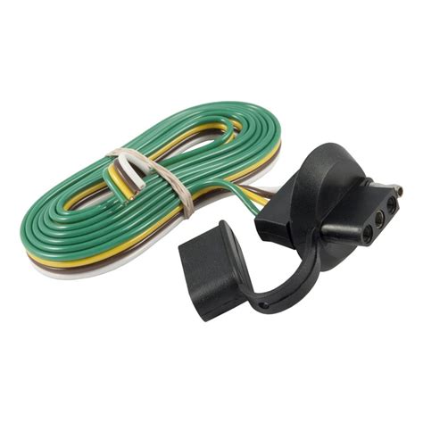 4 wire flats are the most commonly used trailer plug. 4-Flat Car To 4-Flat Trailer Trailer Wire Connector | SharpTruck.com