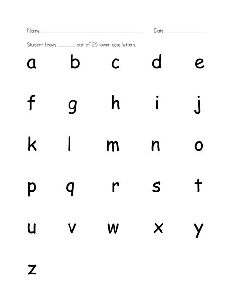 Printable Alphabet Letters Lower Case