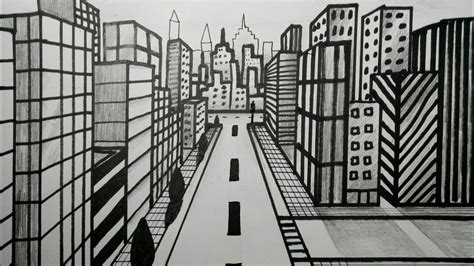 Sketsa Pemandangan Kota