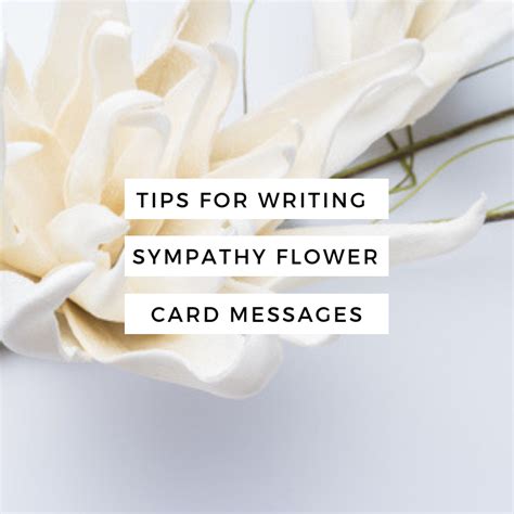 Tips For Writing Sympathy Flower Card Messages
