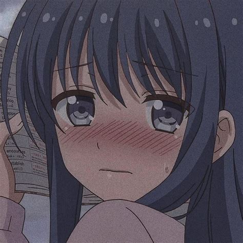 ᴀɴɪᴍᴇ ɪᴄᴏɴ 🌱🥞⌟彡⇡ Blushing Anime Picture Icon Anime Icons
