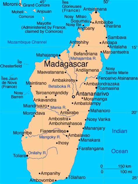 Madagascar Carte Et Image Satellite