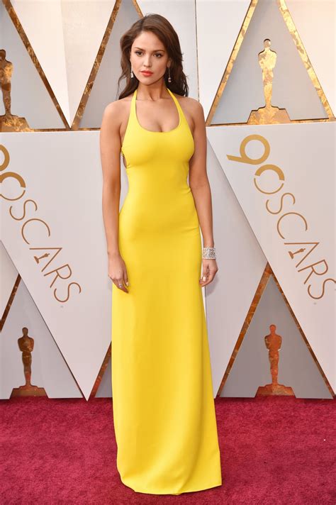 Eiza Gonzalez Wears Yellow Dress On Oscars Red Carpet Oscars Red Carpet Arrivals