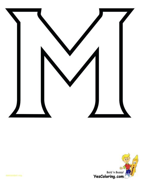 Kids letter w stencil templates. Stencil Letters Template Printable Letter M Alphabet ...