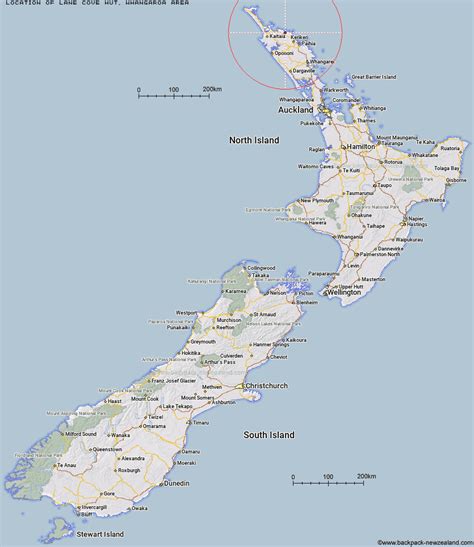 Lane Cove Hut Map New Zealand Topo Maps Whangaroa Area