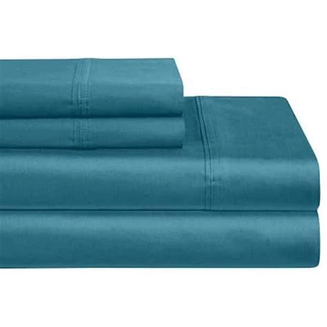 Luxurious Collection Teal 1000 Thread Count 100 Cotton Twin Sheet Set