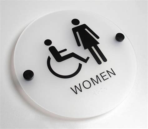 Accessible Womens Bathroom Signs Ada Compliant Sign