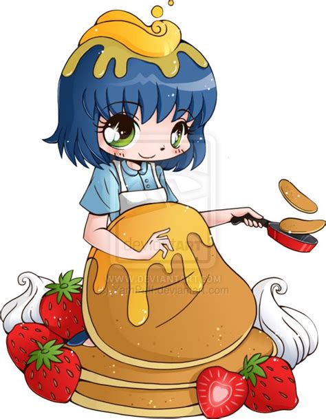Pancake Mascot Commission By Yampuff On Deviantart Cute Food Drawings