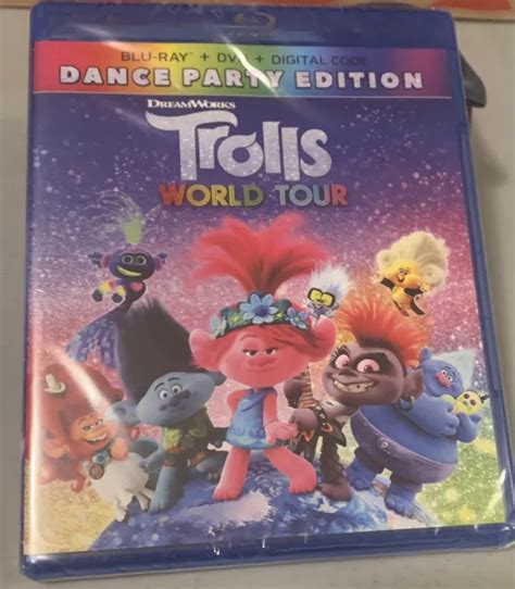 Brand New Trolls World Tour Blu Ray Dvd Digital Dance Party Edition