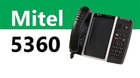 The Mitel 5360 Ip Phone Product Overview Youtube