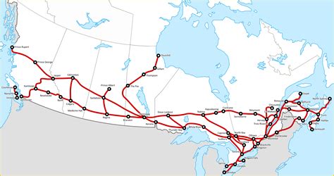 This Is What VIA Rail Canada S Original Network Looked Like In 1979