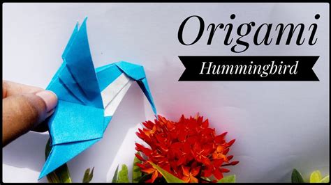 How To Make An Origami Hummingbird Origami Hummingbird Easy Step By