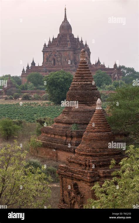 Ancient Buddhist Stupa And Temple In The Ancient City Of Bagan In