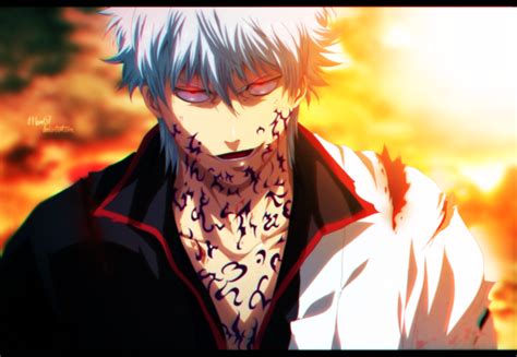 Man Angry Gintoki Sakata White Hair Anime Gintama Wallpaper